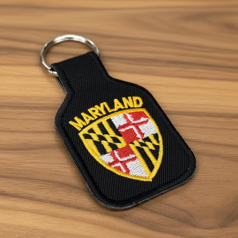 Embroidered Key Fob
