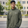 UA Tech LS 1/2 zip pull over