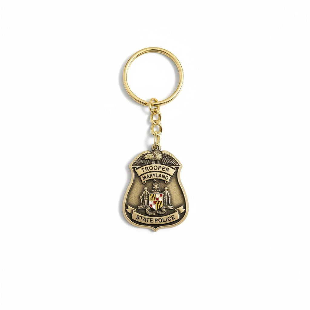 Small Brass Antique Keychain
